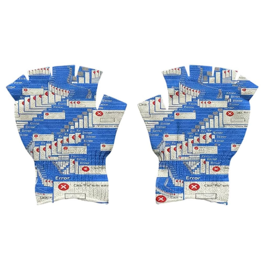 Boogzel Apparel Windows Error Message Fingerless Gloves