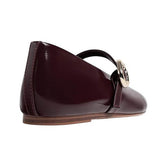 Boogzel Apparel Wine Red Strap Ballet Flats, view 4