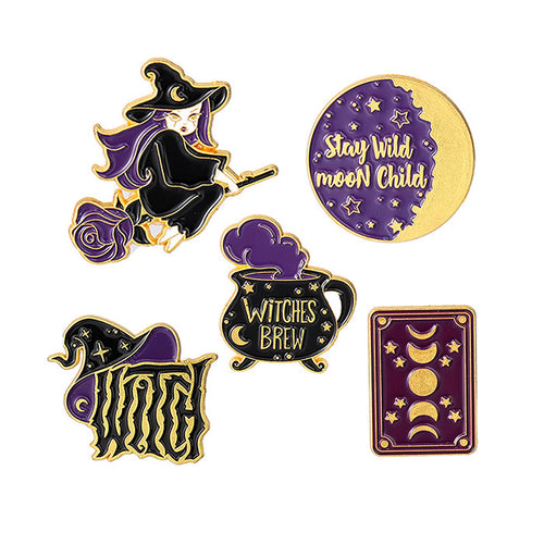 Boogzel Apparel Witch Vibes Brooch Pins