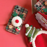 Boogzel Apparel Xmas Plaid iPhone Case, view 2