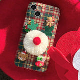 Boogzel Apparel Xmas Plaid iPhone Case, view 3
