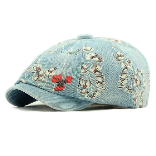 Boogzel Apparel Y2K Aesthetic Floral Denim Cap