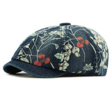 Boogzel Apparel Y2K Aesthetic Floral Denim Cap, view 2