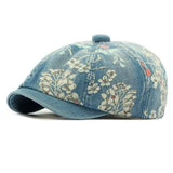 Boogzel Apparel Y2K Aesthetic Floral Denim Cap, view 4