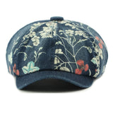 Boogzel Apparel Y2K Aesthetic Floral Denim Cap, view 5