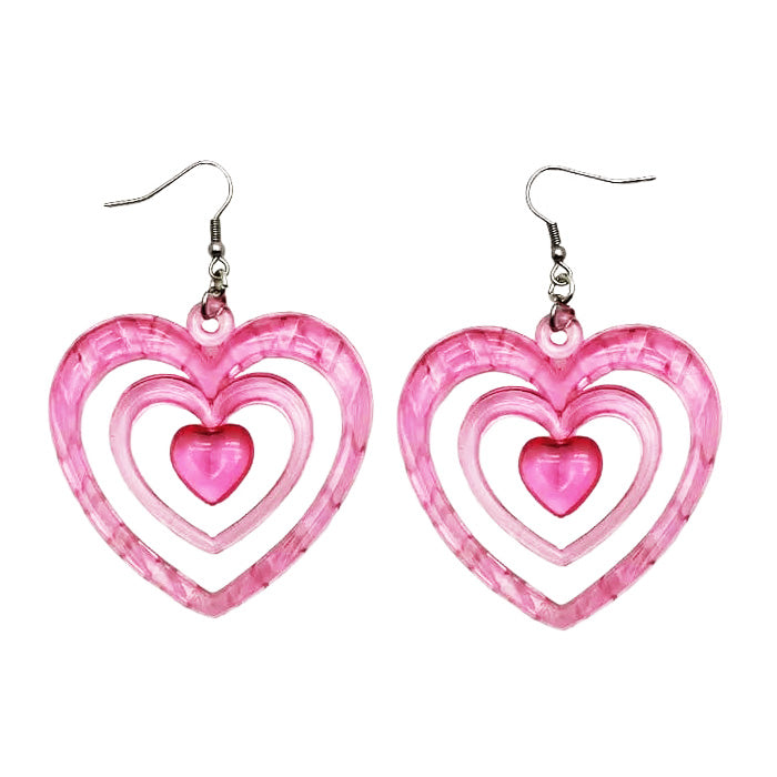 Boogzel Apparel Y2K Aesthetic Heart Earrings