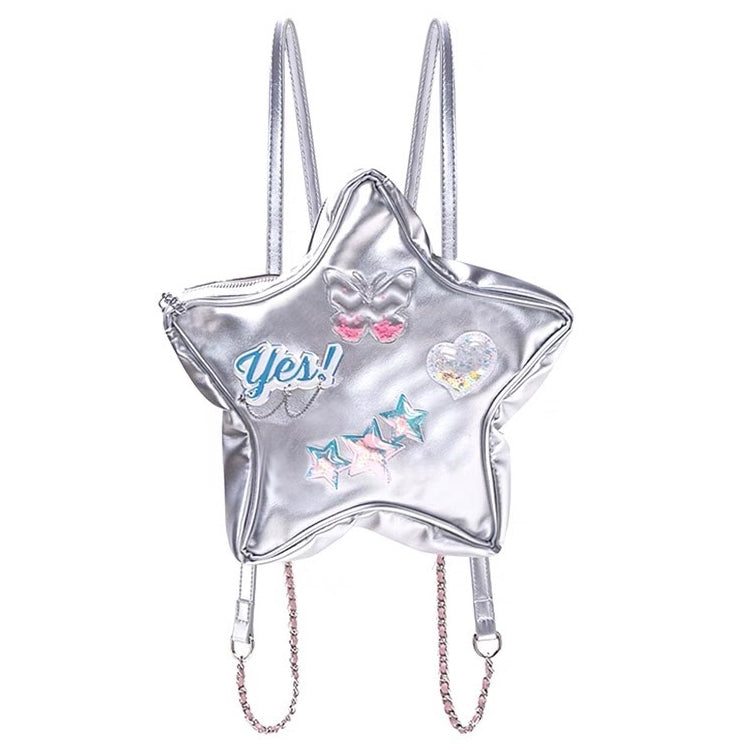 Boogzel Apparel Y2K Aesthetic Star-Shaped Backpack