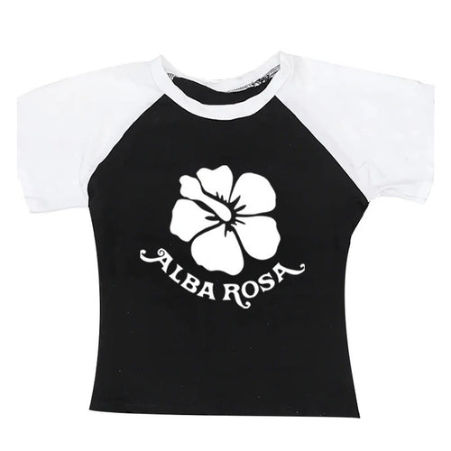 Boogzel Apparel Y2K Alba Rosa Baby Tee