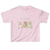 Boogzel Apparel Y2K Bears Print Crop Top, view 4