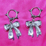 Boogzel Apparel Y2K Bowknot Stud Earrings, view 2