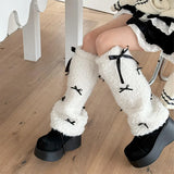 Boogzel Apparel Y2K Bows Leg Warmers, view 2