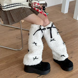 Boogzel Apparel Y2K Bows Leg Warmers, view 3