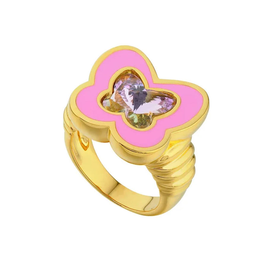 Boogzel Apparel Y2K Butterfly Chunky Ring