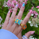 Boogzel Apparel Y2K Butterfly Chunky Ring, view 3