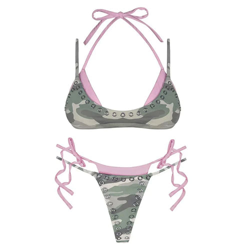 Boogzel Apparel Y2K Camouflage Bikini Set