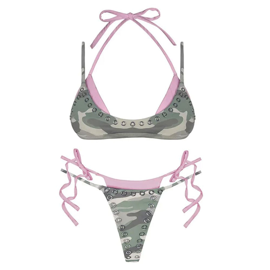 Boogzel Apparel Y2K Camouflage Bikini Set