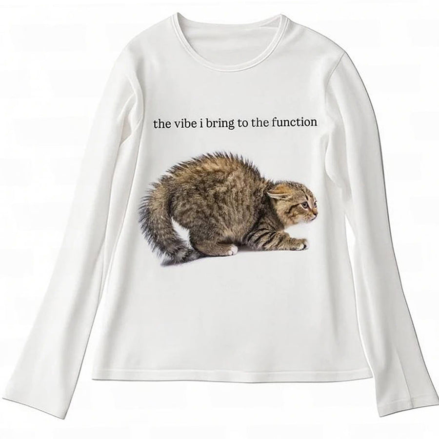 Boogzel Apparel Y2K Cat Vibe Long Sleeve