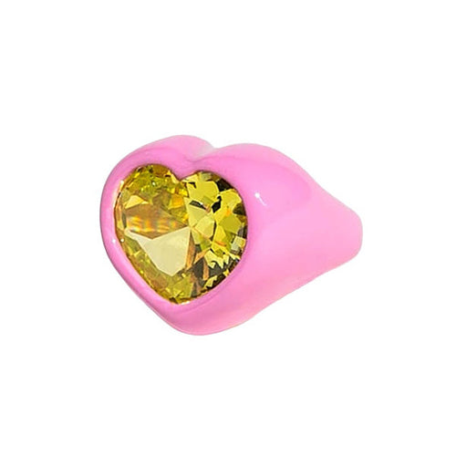 Boogzel Apparel Y2K Chunky Heart Ring
