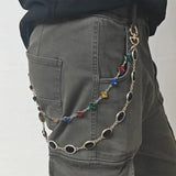 Boogzel Apparel Y2K Colorful Gem Jeans Chain, view 5