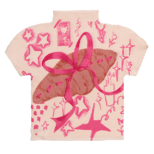 Boogzel Apparel Y2K Cutecore Croissant Bow Top