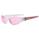 Boogzel Apparel Y2K Cyber Star Sunglasses, view 5