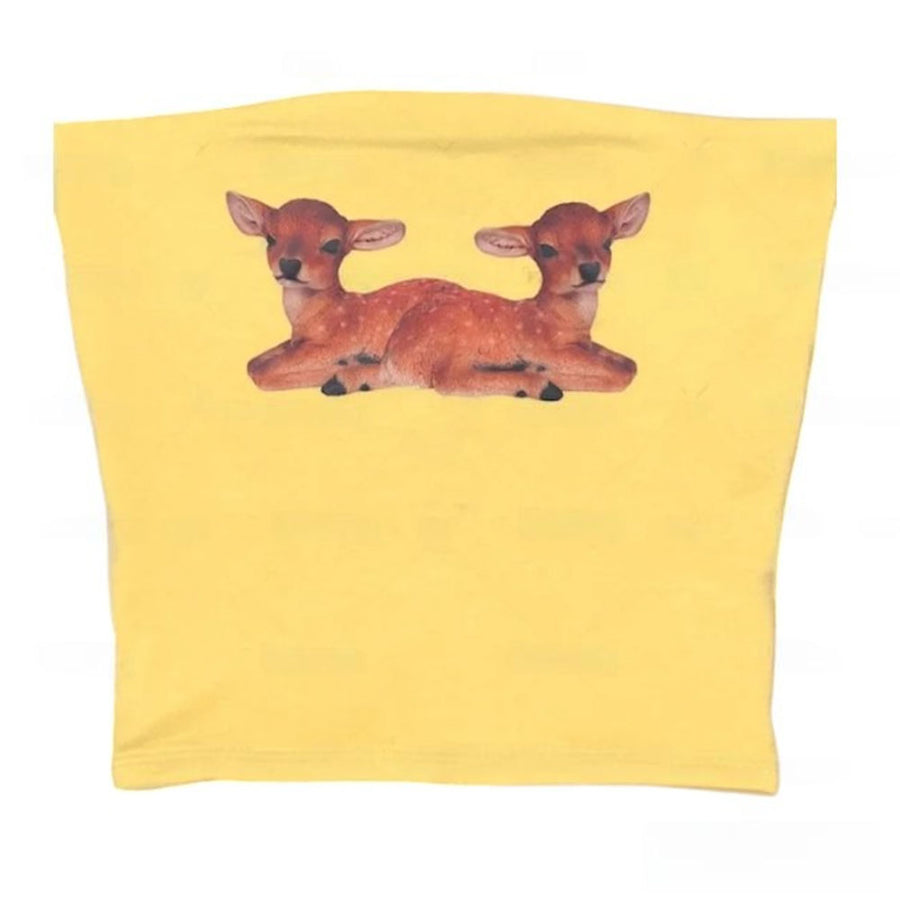 Boogzel Apparel Y2K Deer Print Tube Top