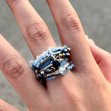 Boogzel Apparel Y2K Denim Bead Ring, view 3
