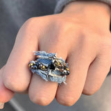 Boogzel Apparel Y2K Denim Bead Ring, view 5