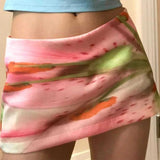 Boogzel Apparel Y2K Floral Print Mini Skirt, view 3