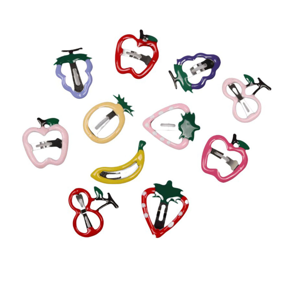 Boogzel Apparel Y2K Fruit Hair Clips Set