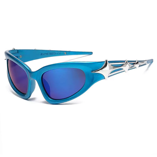 Boogzel Apparel Y2K Futuristic Star Sunglasses