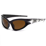 Boogzel Apparel Y2K Futuristic Star Sunglasses, view 4