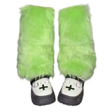 Boogzel Apparel Y2K Fuzzy Leg Warmers, view 2
