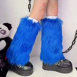 Boogzel Apparel Y2K Fuzzy Leg Warmers, view 3