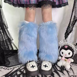 Boogzel Apparel Y2K Fuzzy Leg Warmers, view 4