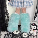 Boogzel Apparel Y2K Fuzzy Leg Warmers, view 5