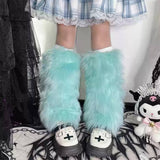 Boogzel Apparel Y2K Fuzzy Leg Warmers, view 6