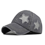 Boogzel Apparel Y2K Glitter Star Denim Baseball Cap, view 2