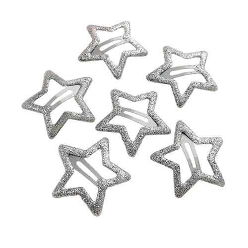 Boogzel Apparel Y2K Glitter Star Hair Clips