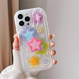 Boogzel Apparel Y2K Glitter Star iPhone Case, view 3