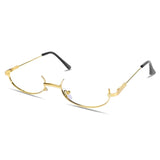 Boogzel Apparel Y2K Half Frame Glasses, view 2