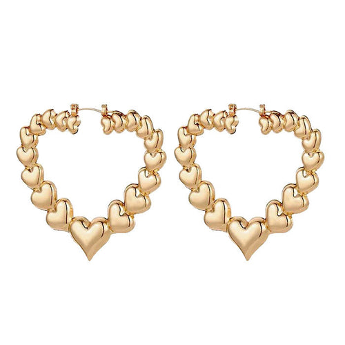 Boogzel Apparel Y2K Heart Earrings