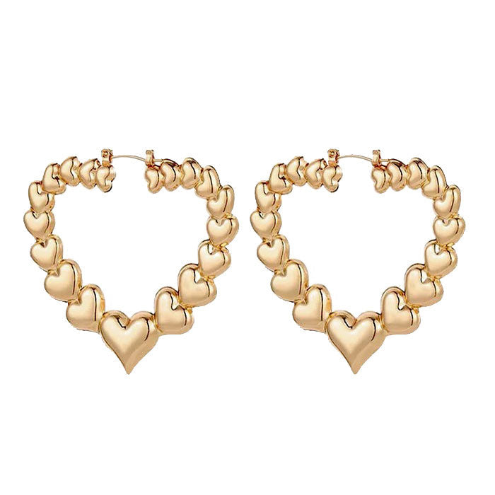 Boogzel Apparel Y2K Heart Earrings