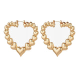 Boogzel Apparel Y2K Heart Earrings, view 3