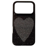 Boogzel Apparel Y2K Heart Rhinestone iPhone Case, view 2