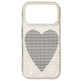 Boogzel Apparel Y2K Heart Rhinestone iPhone Case, view 3
