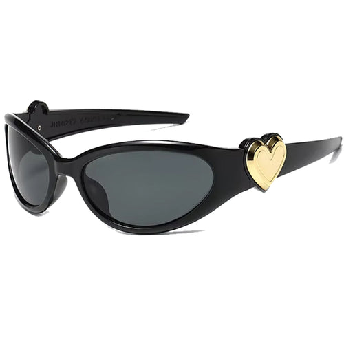 Boogzel Apparel Y2K Heart Sunglasses