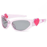 Boogzel Apparel Y2K Heart Sunglasses, view 2