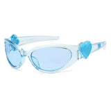 Boogzel Apparel Y2K Heart Sunglasses, view 3