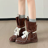 Boogzel Apparel Y2K High Top Sneakers Boots Hybrid, view 5